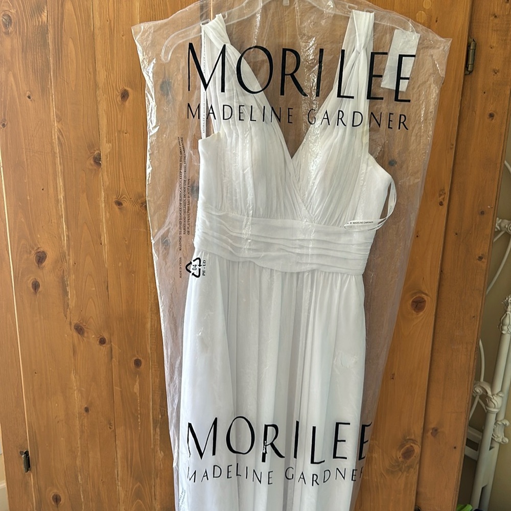 White floor length dress